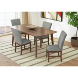 Gilda Dining Table With 4 Grey Chairs thumbnail 2