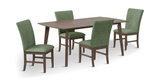 Gilda Dining Table With 4 Avocado Chairs thumbnail 1