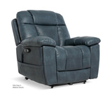 Eddie Leather Immersive Sound Power Lift Chair - Slate thumbnail 1