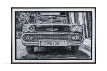 Old Chevy In Cuba Framed Art