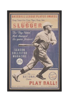 Play Ball Framed Art