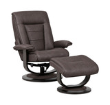 Salem Recliner And Ottoman - Grey thumbnail 1