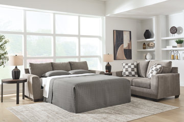 Lorna Queen Sleeper Sofa - Truffle