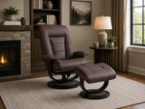 Salem Recliner And Ottoman - Grey thumbnail 3