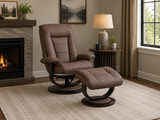 Salem Recliner And Ottoman - Mocha thumbnail 3