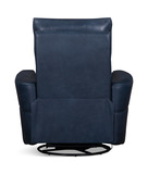 Remmington Leather Power Swivel Glider Recliner - Vintage Navy thumbnail 3