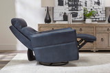Remmington Leather Power Swivel Glider Recliner - Vintage Navy thumbnail 7