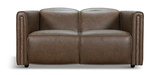 Banks Leather Power Reclining Loveseat thumbnail 1