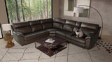 Armored 6 Piece Modular Sectional With 3 Power Recliners With Fridge Console  thumbnail 5
