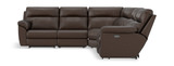 Armored 6 Piece Modular Sectional With 3 Power Recliners With Fridge Console  thumbnail 2