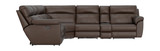 Armored 6 Piece Modular Sectional With 3 Power Recliners With Fridge Console  thumbnail 3