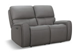 Rhodes Leather Power Reclining Loveseat thumbnail 2