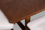 Amelia Dining Table With 4 Side And 2 Upholstered Chairs thumbnail 3