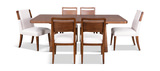 Amelia Dining Table With 4 Side And 2 Upholstered Chairs thumbnail 2