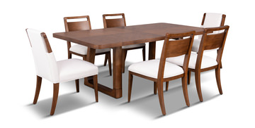 Amelia Dining Table With 4 Side And 2 Upholstered Chairs
