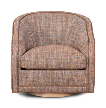 Carly Wood Swivel Chair