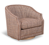 Carly Wood Swivel Chair thumbnail 1