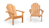 Avery Teak Adirondack 2 Piece Chair Set thumbnail 1