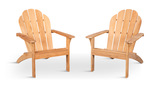 Avery Teak Adirondack 2 Piece Chair Set thumbnail 2