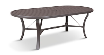 Banchetto Oval Dining Table - Graphite