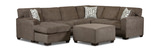 Crew Sectional With Left Chaise - Brown thumbnail 2