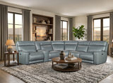 Trey 6 Piece Modular Sectional With 3 Power Recliner thumbnail 3