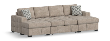 Athena Sectional With Pop Up Sleeper