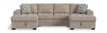 Athena Sectional With Pop Up Sleeper