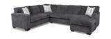 Crew Sectional with Right Chaise - Charcoal thumbnail 1