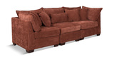 Dino 3 Piece Modular Sofa - Rust thumbnail 2