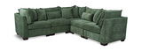 Dino 5 Piece Sectional - Olive thumbnail 1