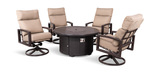 Riverside II 5 Piece Fire Table Chat Set thumbnail 1