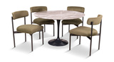 Flute Dining Table With 4 Coley Chairs thumbnail 1