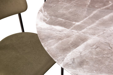 Flute Dining Table With 4 Coley Chairs