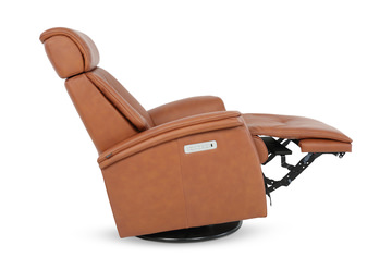 Rome Large Leather Swivel Rocker Recliner