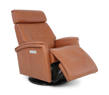 Rome Large Leather Swivel Rocker Recliner
