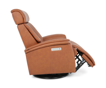 Rome Large Leather Swivel Rocker Recliner