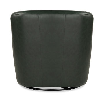 Edith Forest Green Swivel Chair-Forest Green