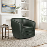 Edith Forest Green Swivel Chair-Forest Green thumbnail 4