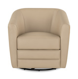 Edith Taupe Swivel Chair-Taupe thumbnail 2