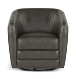 Edith Grey Swivel Chair-Grey thumbnail 2