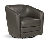 Edith Grey Swivel Chair-Grey thumbnail 1