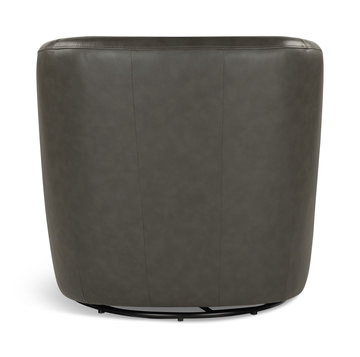 Edith Grey Swivel Chair-Grey