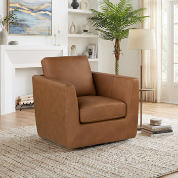 Warren Saddle Swivel Chair 
