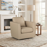 Warren Taupe Swivel Chair  thumbnail 4