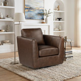 Warren Brown Coffee Swivel Chair  thumbnail 4