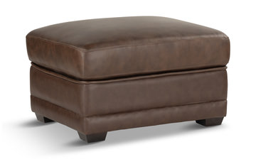 Spencer Leather Ottoman