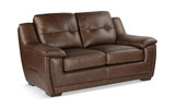 Spencer Leather Loveseat thumbnail 2