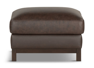 Eleanor Leather Ottoman