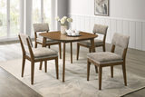 Merritt Dining Table With 4 Upholstered Chairs thumbnail 2